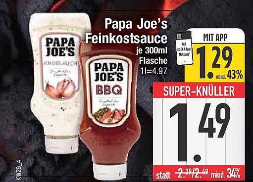 Papa Joe's Feinkostsauce