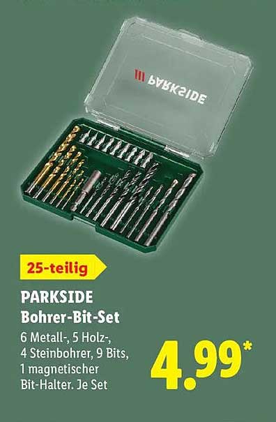 PARKSIDE Bohrer-Bit-Set