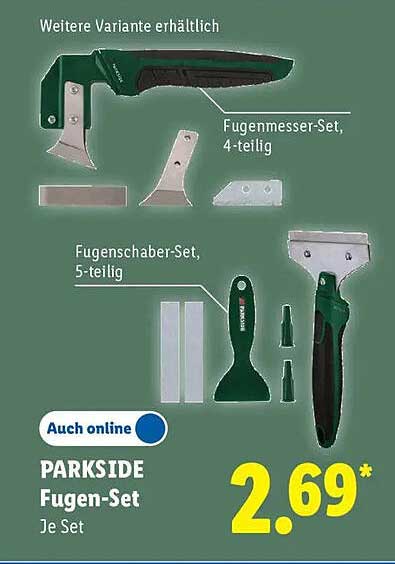 PARKSIDE Fugen-Set Je Set