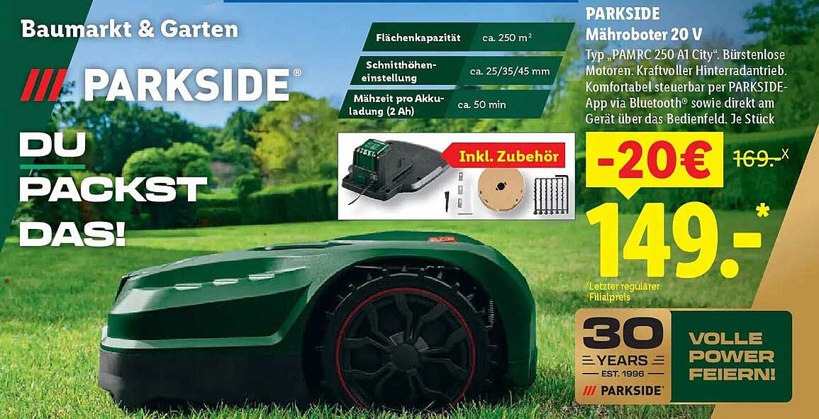 PARKSIDE Mähroboter 20 V