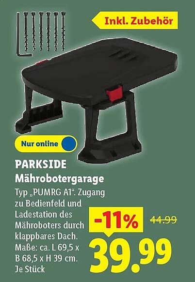 PARKSIDE Mährobotergarage