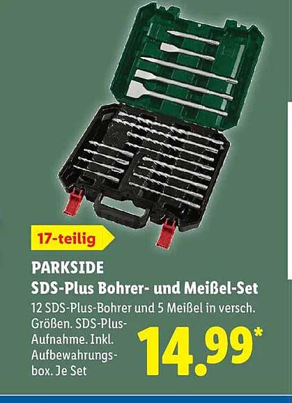 PARKSIDE SDS-Plus Bohrer- und Meißel-Set