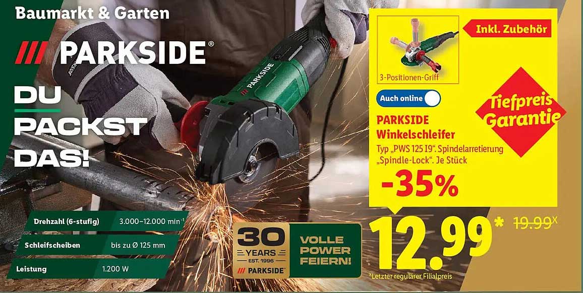 PARKSIDE Winkelschleifer