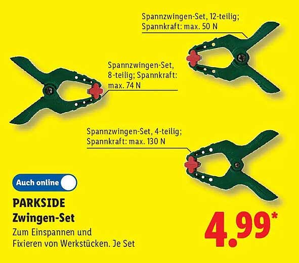 PARKSIDE Zwingen-Set