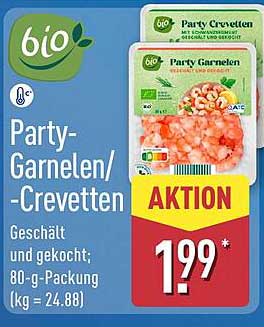 Party-Garnelen/-Crevetten