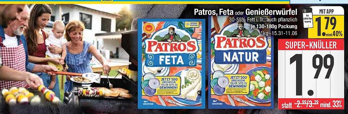 Patros, Feta oder Genießerwürfel