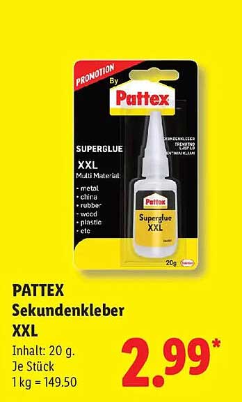 PATTEX Sekundenkleber XXL