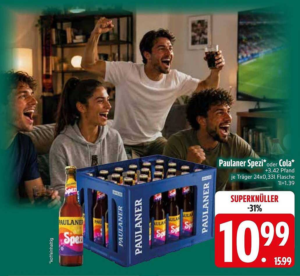 Paulaner Spezi* oder Cola*