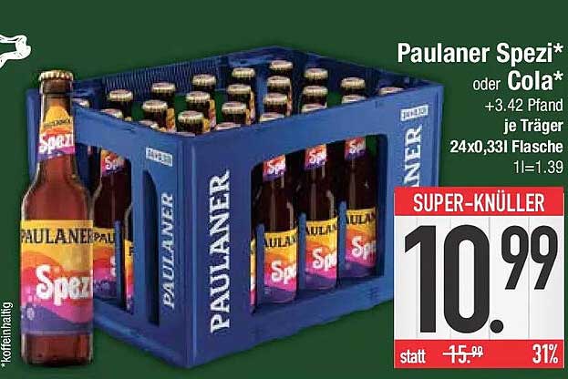 Paulaner Spezi* oder Cola*