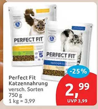 Perfect Fit Katzennahrung versch. Sorten 750 g