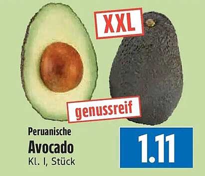 Peruanische Avocado Kl. I, Stück
