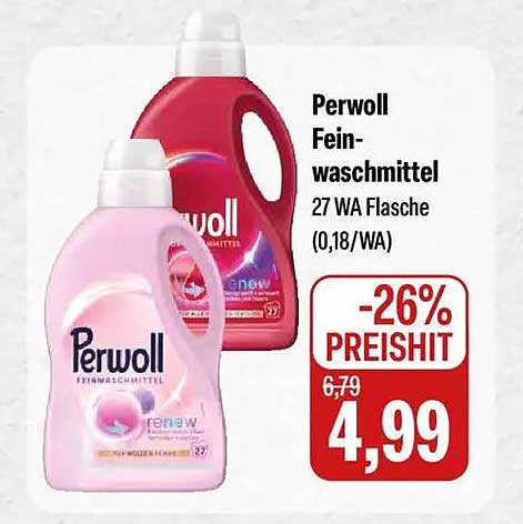 Perwoll Feinwaschmittel 27 WA Flasche (0,18/WA)
