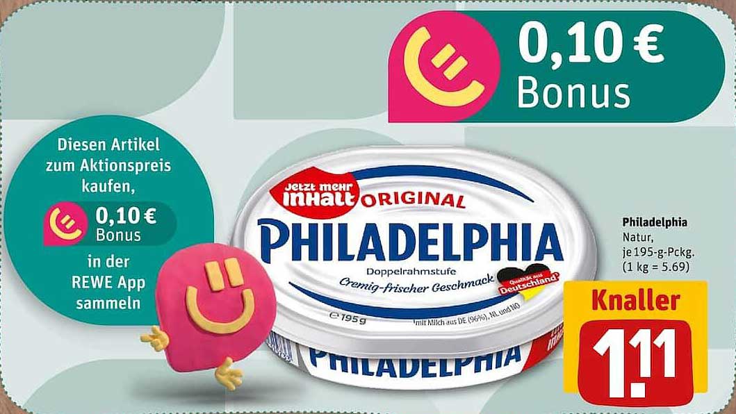 Philadelphia Natur, je 195-g-Packg.
