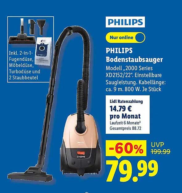 PHILIPS Bodenstaubsauger
