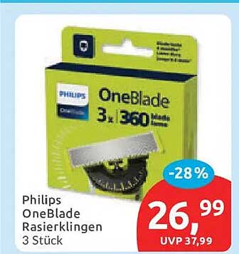 Philips OneBlade Rasierklingen 3 Stück