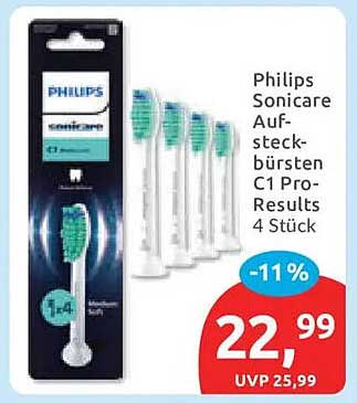 Philips Sonicare Aufsteckbürsten C1 Pro-Results 4 Stück