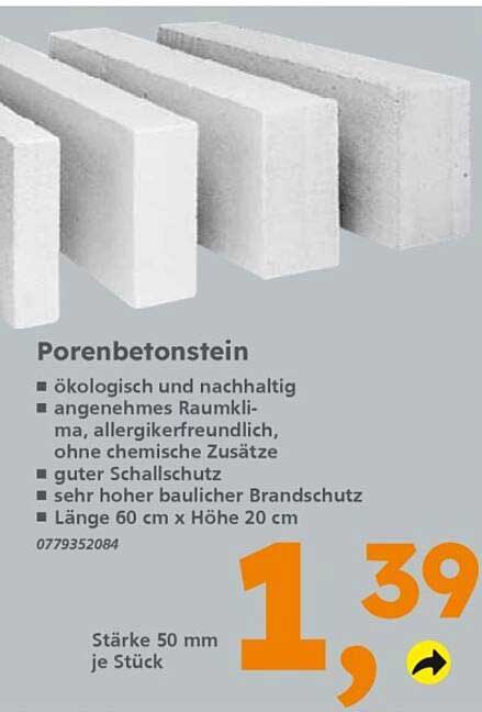 Porenbetonstein