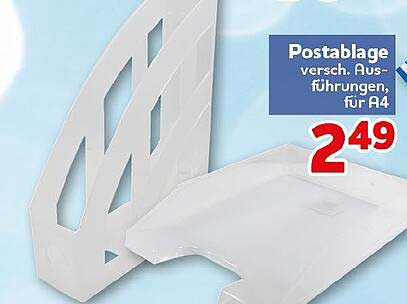 Postablage versch. Ausführungen, für A4