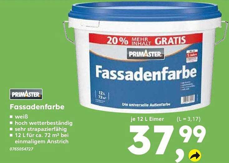 PRIMASTER Fassadenfarbe
