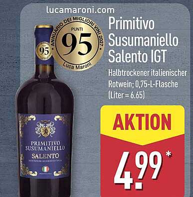 Primitivo Susumaniello Salento IGT