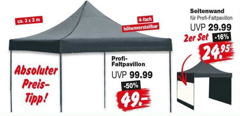Profi-Faltpavillon