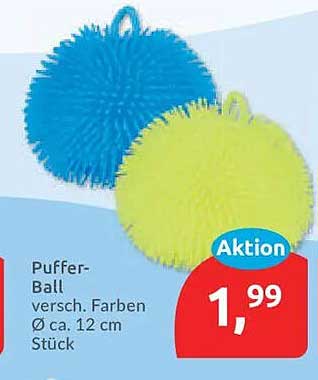 Puffer-Ball versch. Farben Ø ca. 12 cm Stück