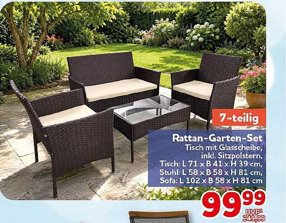 Rattan-Garten-Set