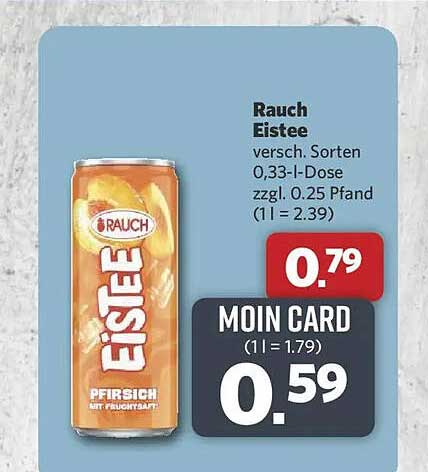 Rauch Eistee versch. Sorten 0,33-l-Dose zzgl. 0,25 Pfand (1 l = 2,39)