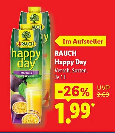 RAUCH Happy Day Versch. Sorten. Je 1 l