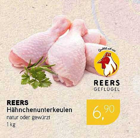 REERS Hähnchenunterkeulen natur oder gewürzt 1 kg