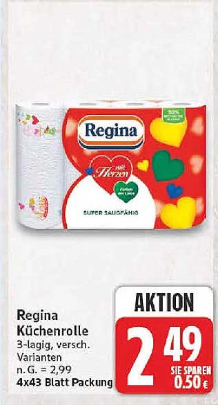 Regina Küchenrolle 3-lagig, versch. Varianten