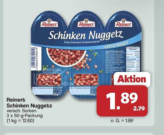 Reinert Schinken Nuggetz