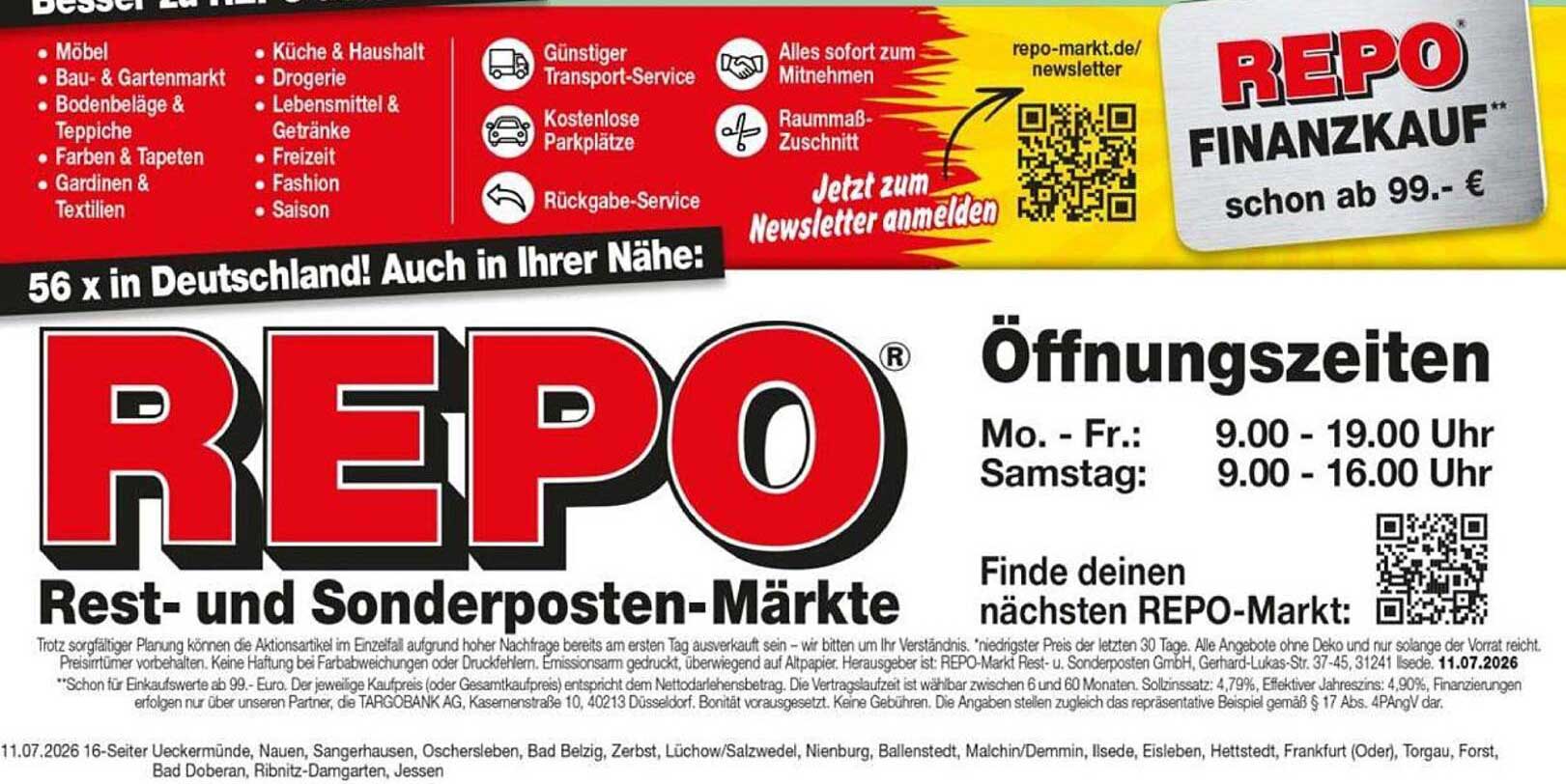REPO Rest- und Sonderposten-Märkte