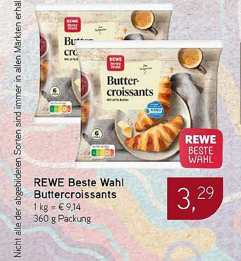 REWE Beste Wahl Buttercroissants