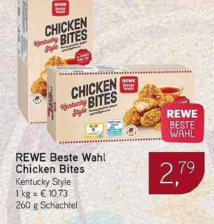 REWE Beste Wahl Chicken Bites Kentucky Style
