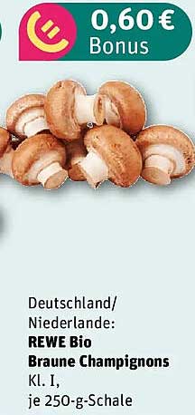 REWE Bio Braune Champignons