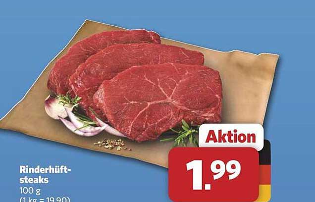 Rinderhüft-steaks 100 g