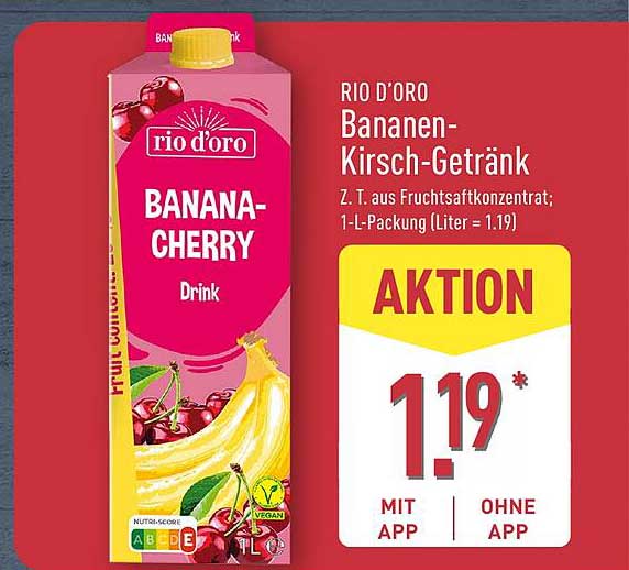 RIO D’ORO Bananen-Kirsch-Getränk