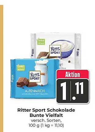 Ritter Sport Schokolade Bunte Vielfalt