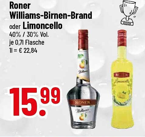 Roner Williams-Birnen-Brand oder Limoncello