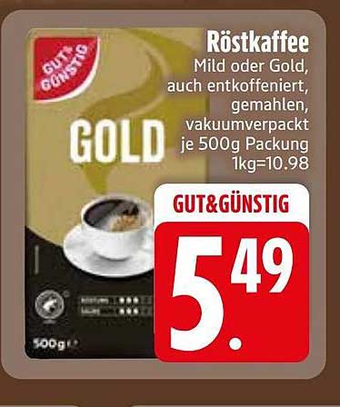 Röstkaffee GOLD