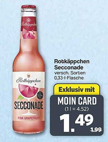 Rotkäppchen Seccenade versch. Sorten 0,33-l-Flasche