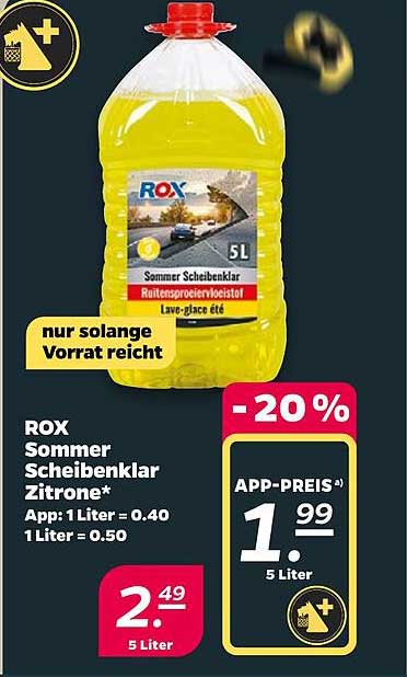 ROX Sommer Scheibenklar Zitrone*
