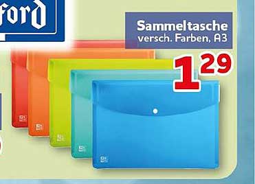 Sammeltasche versch. Farben, A3