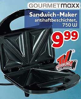 Sandwich-Maker antihaftbeschichtet, 750 W