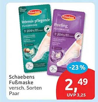 Schaebens Fußmaske versch. Sorten Paar