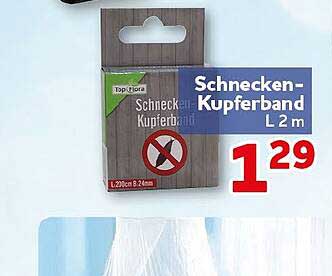 Schnecken-Kupferband L 2 m