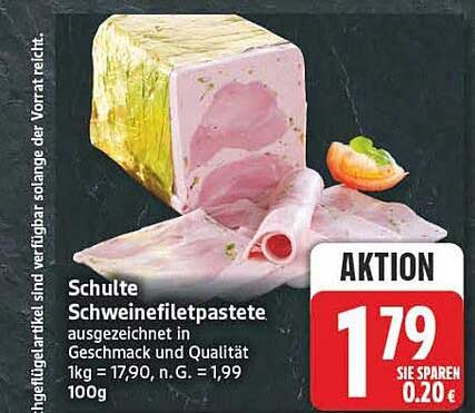 Schulte Schweinefiletpastete