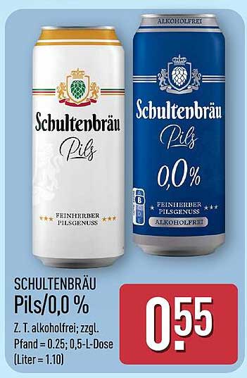 SCHULTENBRÄU Pils/0,0 %