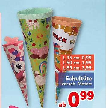 Schultüte versch. Motive